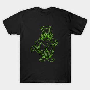 Neon Uncle Sam Catdog T-Shirt